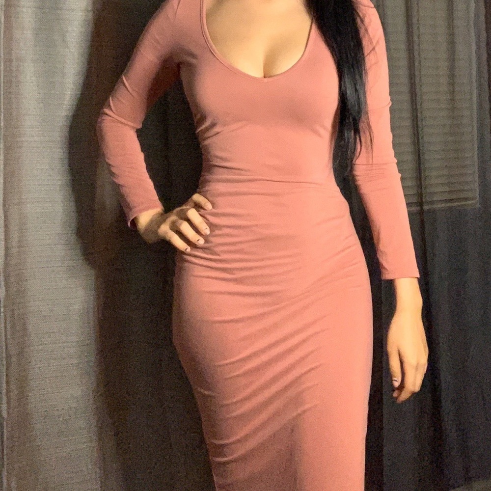 Súper pretty pink long sleeve dress,